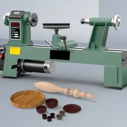 Tornio per la lavorazione del legno fai da te multifunzionale Micro macchina utensile piccolo tornio automatico casa macchina per la filatura del legno macchina di perle di Buddha