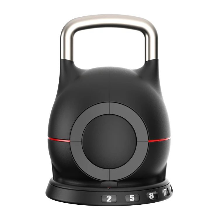 2025 مجموعة Kettlebell من الحديد الأسود المخصصة مقبض وزن المنافسة قابل للتعديل لمعدات الصالة الرياضية حديثًا #2
