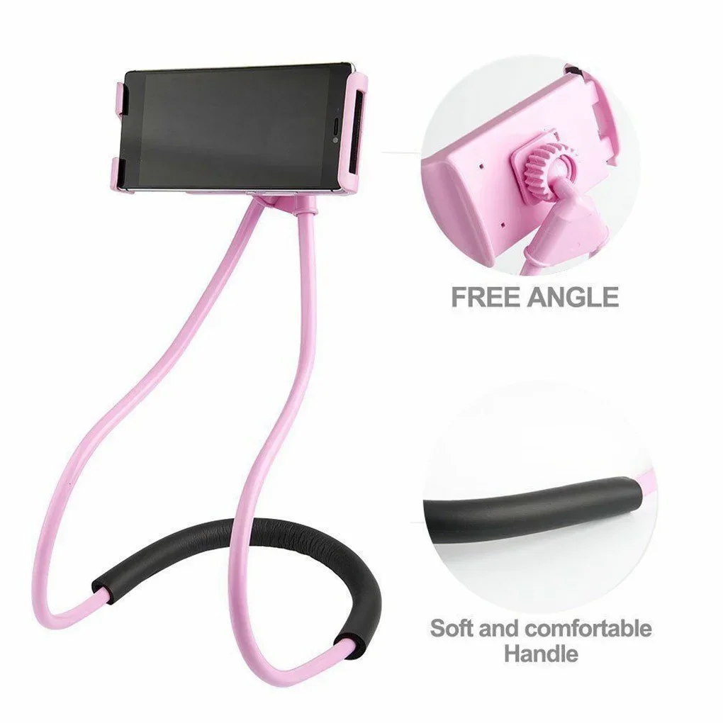 Stonego Handy halter hängen Hals faul Handy halterung Zubehör verstellbar 360-Grad-Handys Halter stehen für iPhone