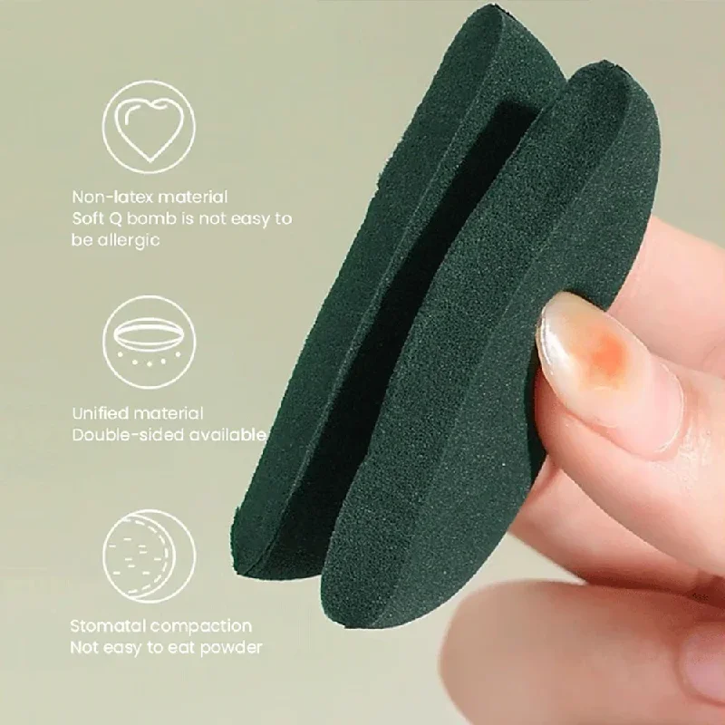 7 SZTUK Miękkich Dwustronnych Gąbek do Makijażu dla Kobiet do Blendowania Twarzy, Do Użytku na Sucho i na Mokro, Puszka do Pudru Kosmetycznego, Narzędzie do Makijażu