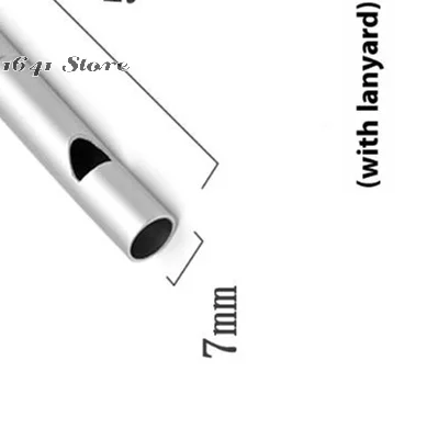 

1 шт. титановый аварийный свисток с шнурком для выживания на природе, для кемпинга, походов, исследований, приключений, серебристый