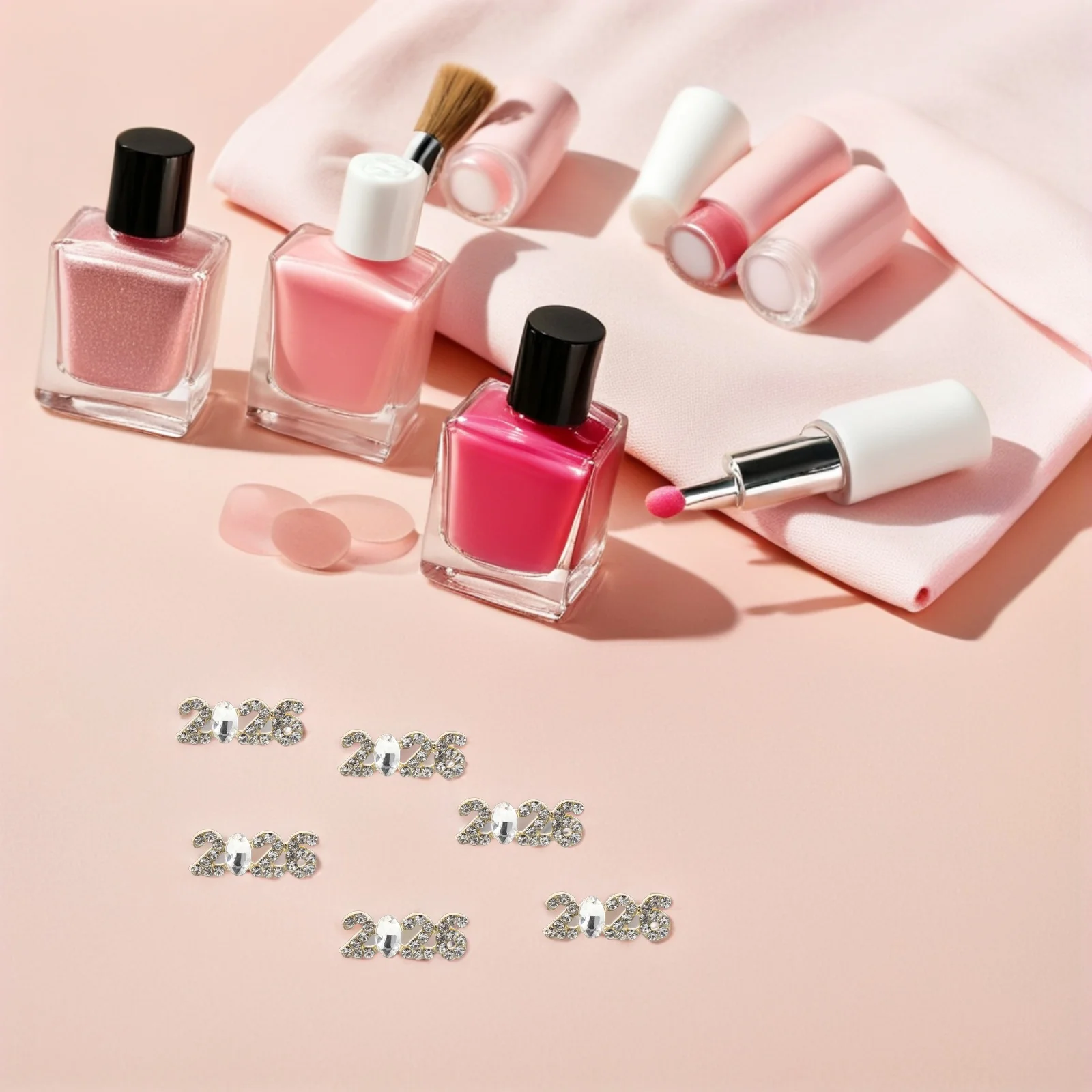 20개 아트 참스 라인스톤 숫자 장식 실버 불규칙 보석 플랫백 쥬얼리 네일 디자인용 - 네일 장식