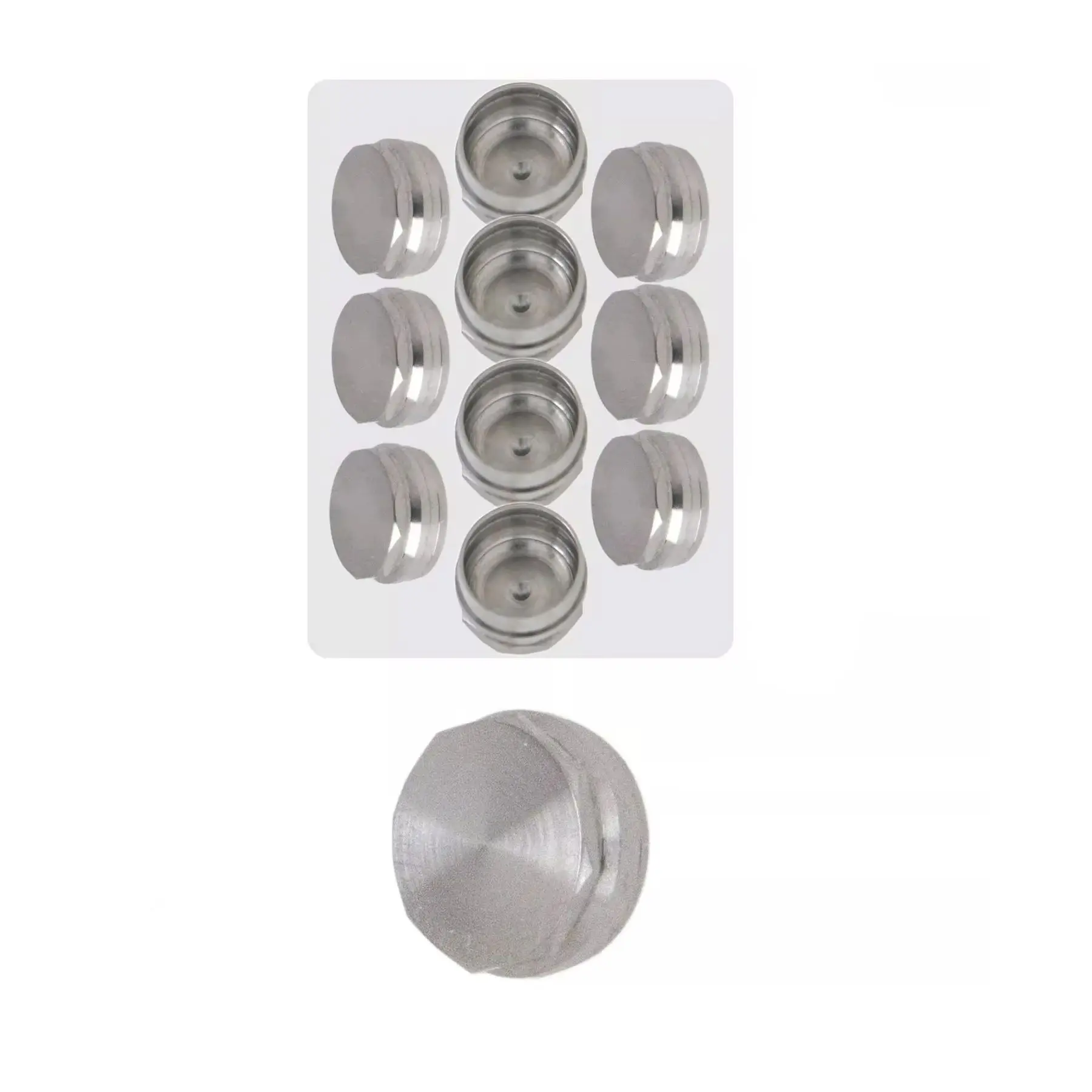 

10Pcs Dental Strong Implant Overdenture Caps Metal Housing Caps Retentive Caps Inserts Used for Compatible Locator Abutments