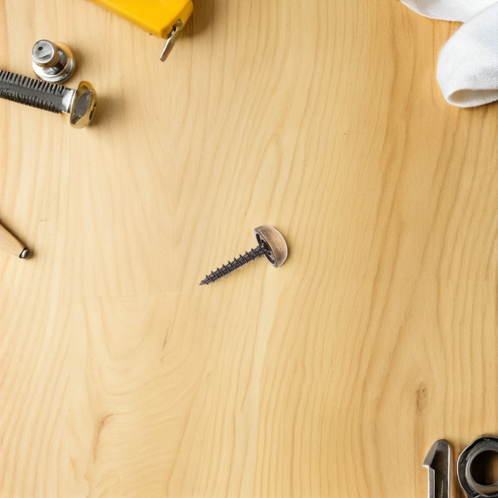 

8Pcs Decorative Cap Screws Brass Screw Covers Caps for DIY Home Decor Upholstery Mirror Wood Brass Screws Decorative Caps