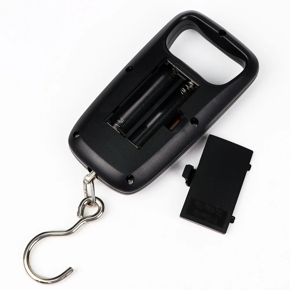 Portable Digital Scale for Luggage Up to 50kg 5g Accuracy kg lb jin oz Units Steel Hook Backlit LCD Tare Function