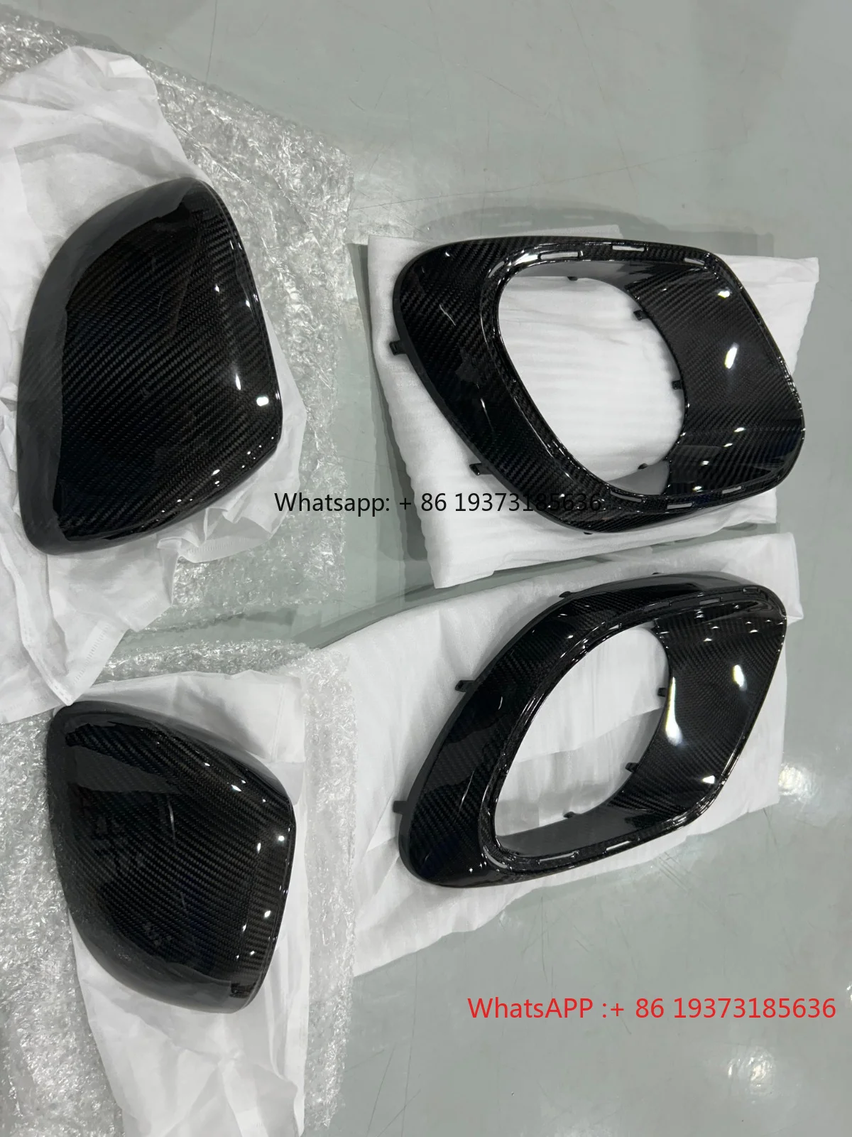 Dry Carbon Fiber Body Kit For Mercedes Benz S Class W223 S63 2021+ AMG Rear Diffuser Side Skirt Mirror Cover Front Bumper Vent
