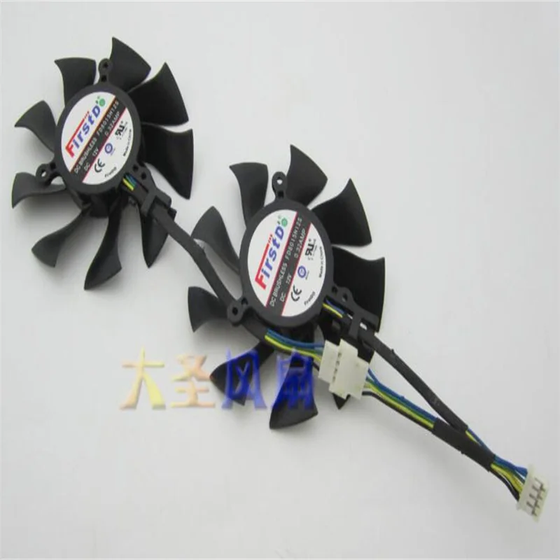 Sapphire HD7750 HD7770 1G 2G Black Diamond Edition OC Black Diamond Edition Graphics Fan Double Fans