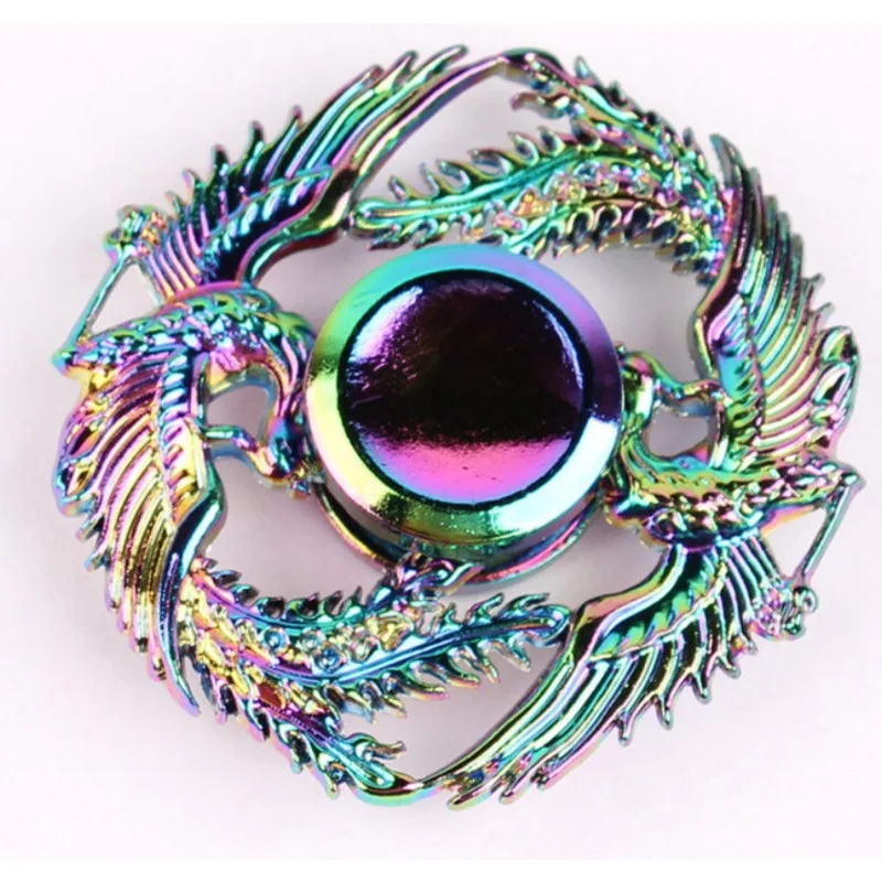 فلزات معدنية داخلية لتخفيف التوتر ، دوار يد ملون ، لعبة مضادة للمغازل ، 1 spinders