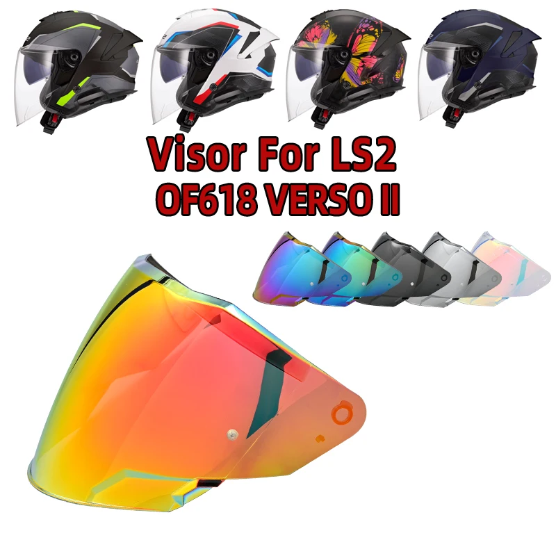 Motorcycle Helmet Visor Capacetes For LS2 OF618 VERSO II WindShield Motorcycle Accessories Sun Protection Cascos Para Moto