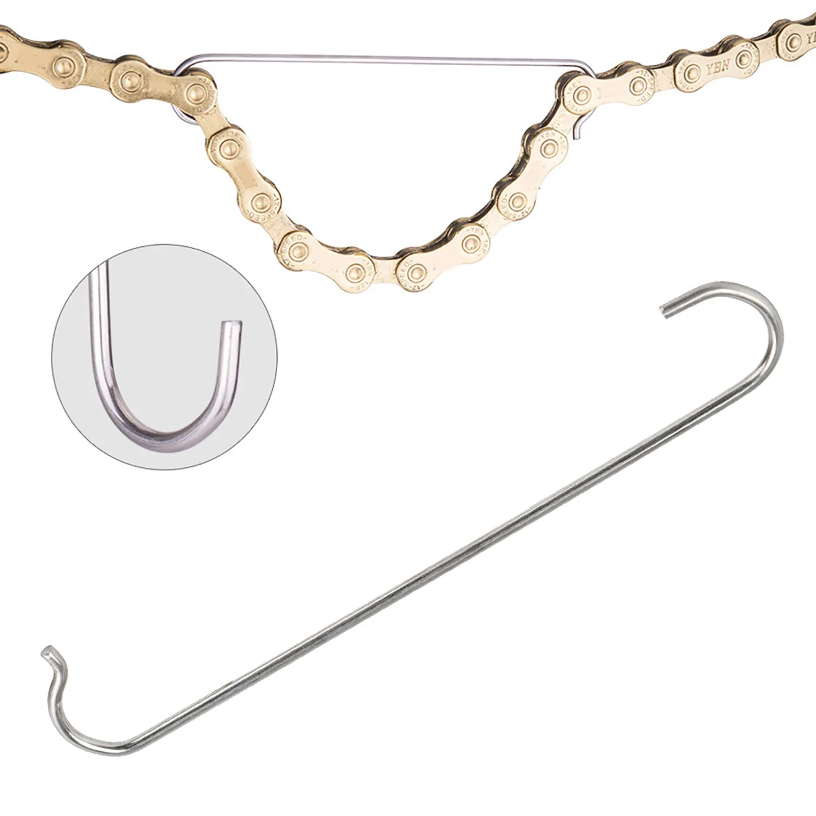 10Pcs Bike Stainless Steel Chain Hooks Connecting Repairing Tool for Mountain Road   Chain Hooks Bike Chain Hooks