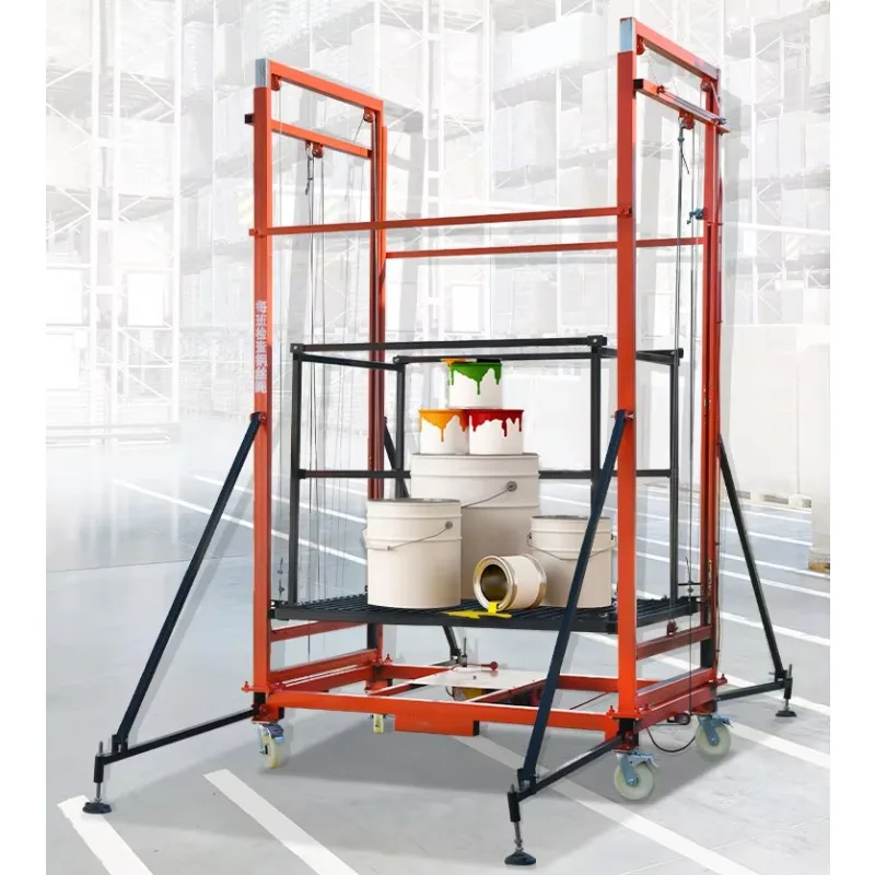 Factory Direct 2026 Electric Lifting Scaffolding Moving Folding Platform Building Construction Decoration Customizable