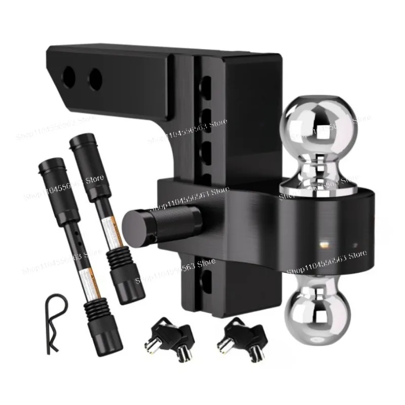 6 Inch Adjustable Double-ended Aluminum Trailer Arm, Strong Tensile Strength With Latch Lock for Towing