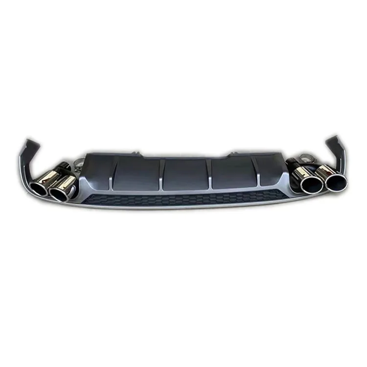 S4 car bodykit diffuser For audis A4 S4 Ordinary Version style rear bumper diffuser with tailpipe 2017 2018 2019