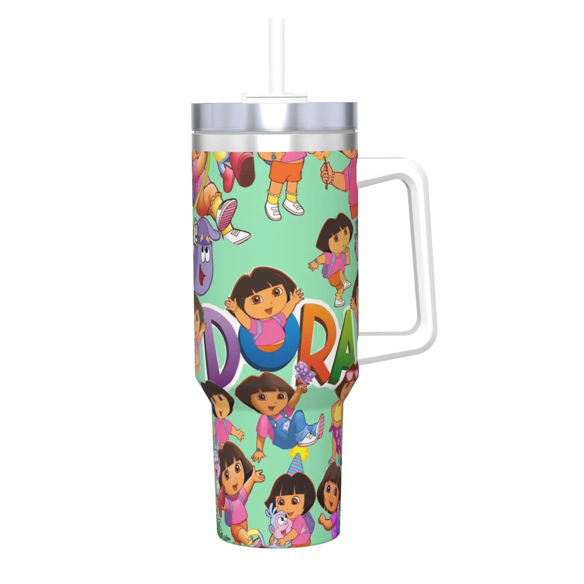 D-Doras The Explorers 40oz Tumbler Stainless Steel Double Wall Vacuum Insulated  Tumblers Cup With Straw