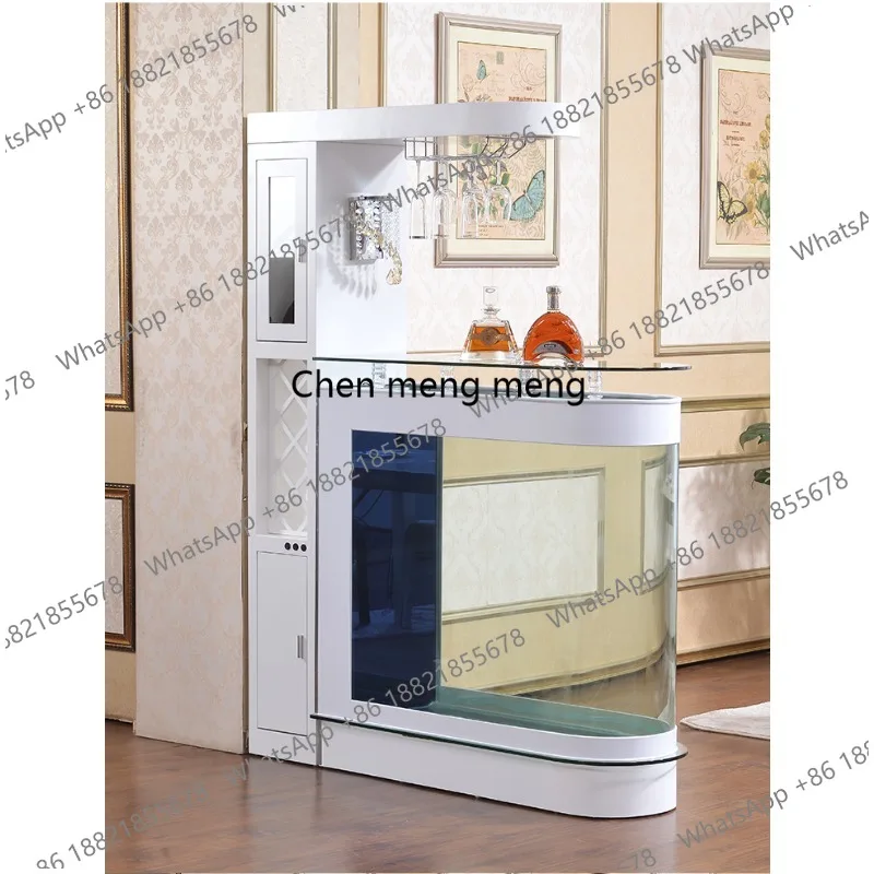 

Bullet wine cabinet living room household partition screen creative entrance medium and large water-free aquarium