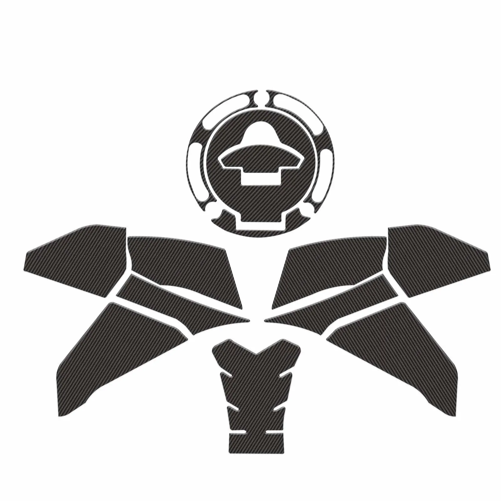 دراجة نارية خزان الوسادة اكسسوارات خزان الوقود وسادة لياماها MT-03 MT-25 2020-2022 عدم الانزلاق الجانب خزان الوقود وسادة مقاومة للماء