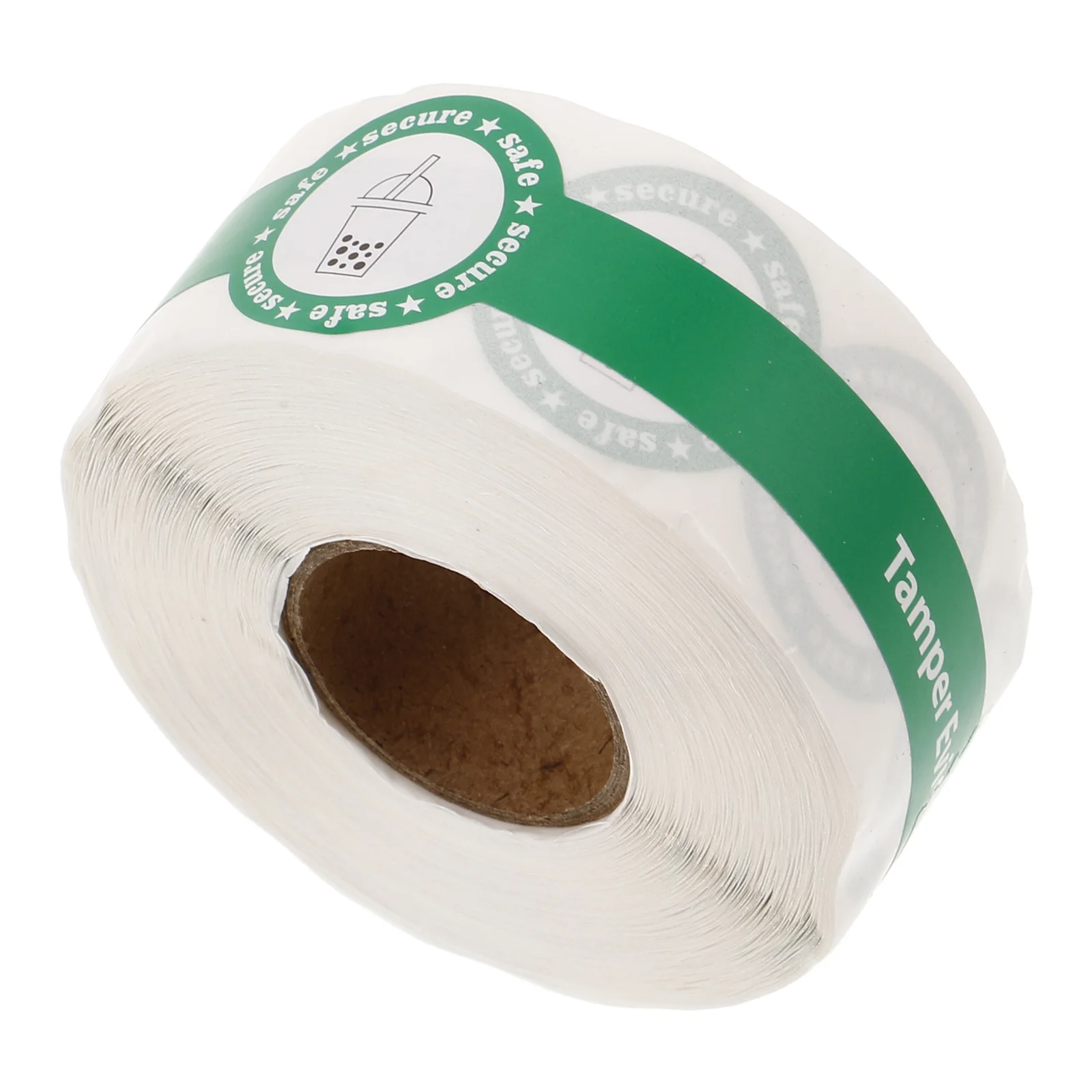 1 لفة ملصقات ختم العبث الأخضر لتقوم بها بنفسك ملصقات ختم الكعكة للمشروبات القهوة الحلوى مخبز التعبئة والتغليف ملصقات مقاومة للعبث #5