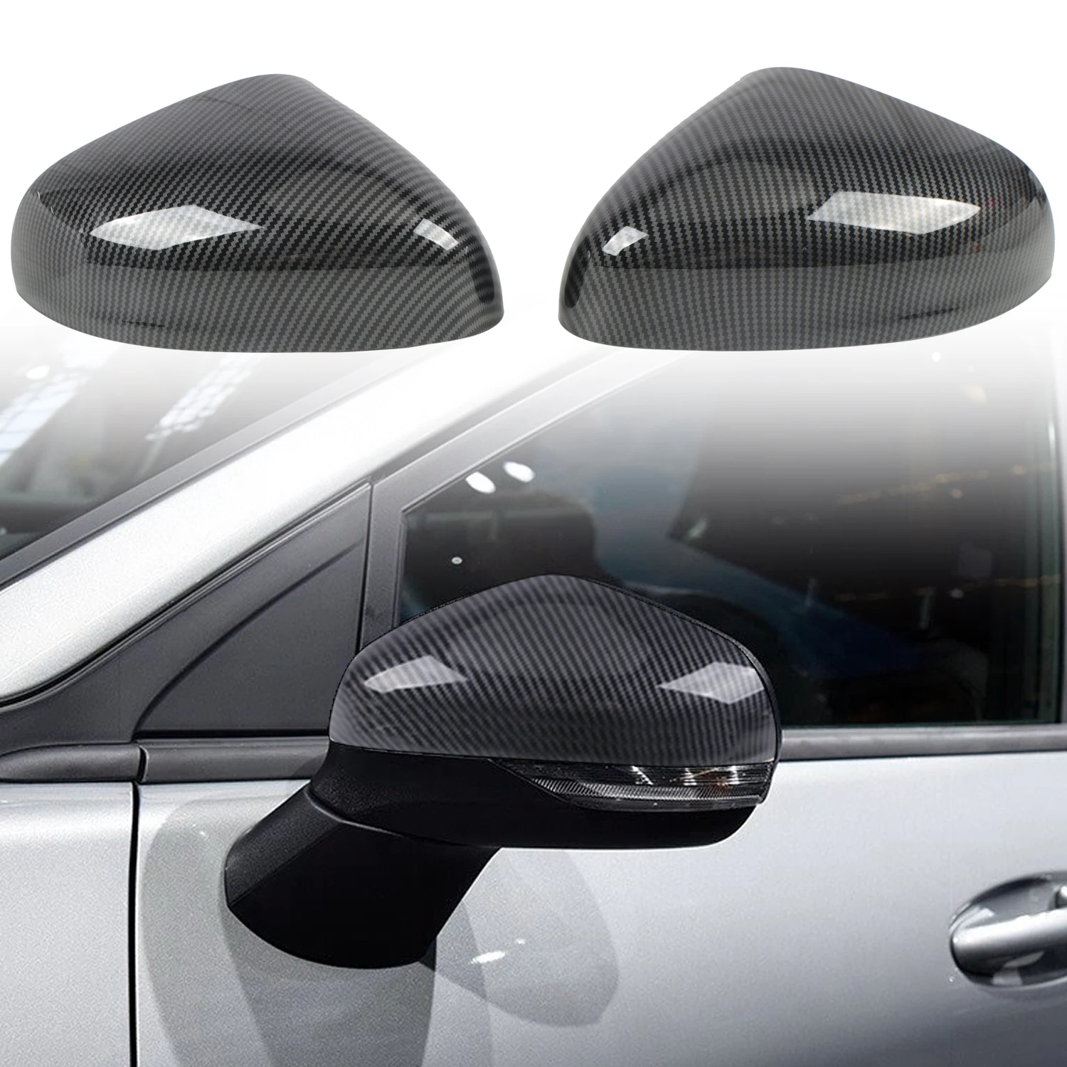 

For Ford Puma 2019 2020 2021 2022 2023 ABS Side Wing Rearview Mirror Cover Cap Car-Styling Exterior Parts Accessories