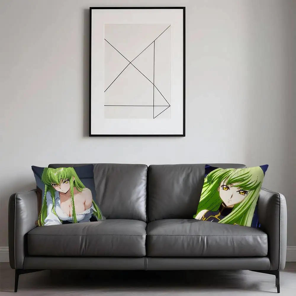 

C.C Code Geass Pillow Anime Pillow Sofa Bed Head Pillow Cover Cushion Cover 45x45 Cm Fashion