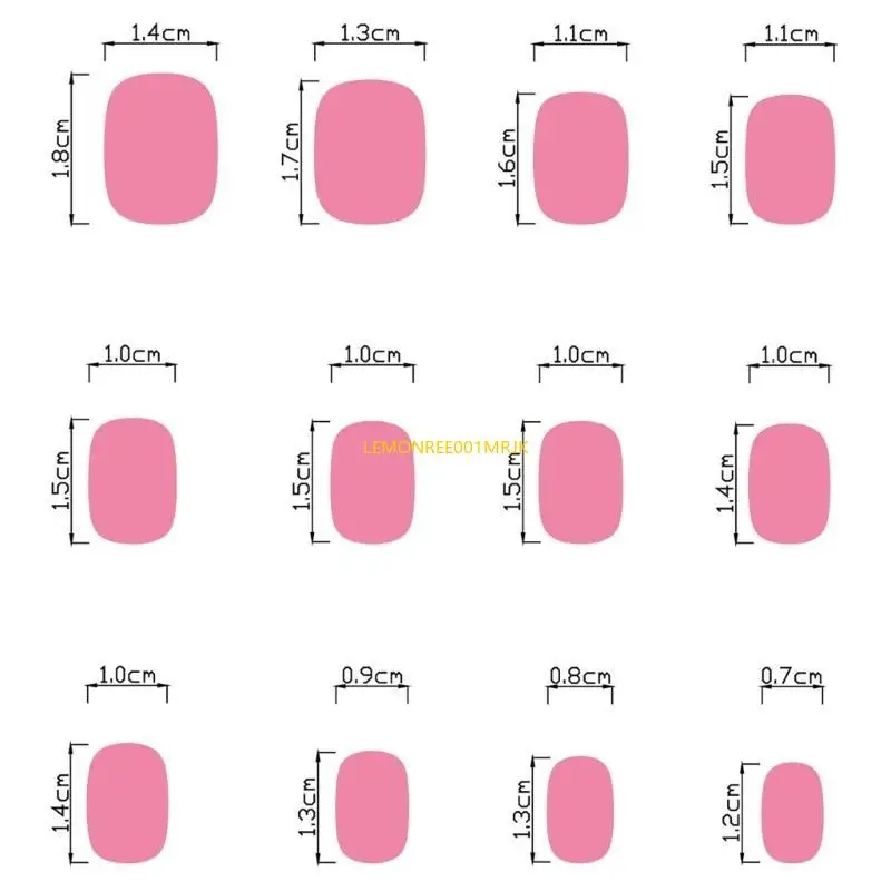 

M4YA 24pcs Нажатие на ногтя французские кончики поддельные клей для ногтей на гвозде