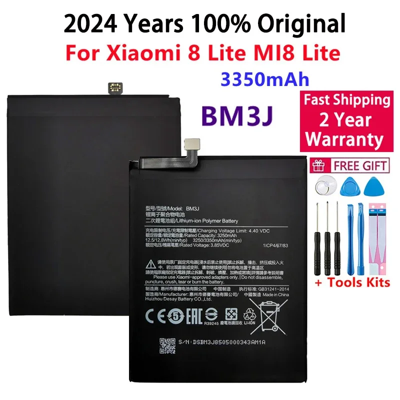 

BM3J For Xiaomi 8 Lite, High Capacity Polymer Replacement Battery, 3350mAh, Fast Shipping, Original Phone Battery,2024 Years