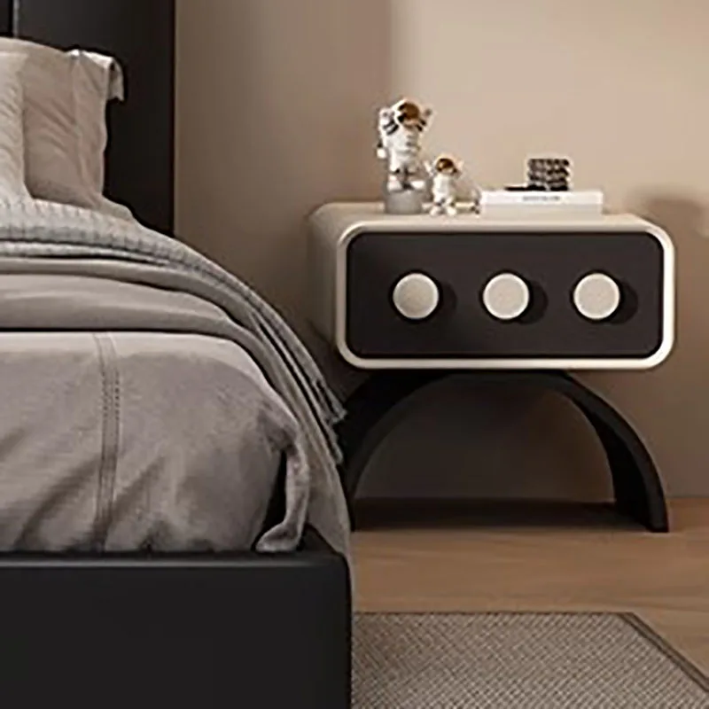 French Aesthetic Nightstands Unique Design Kawaii Minimalist Nightstands Modern Luxury Comodini Camera Da Letto Home Furniture