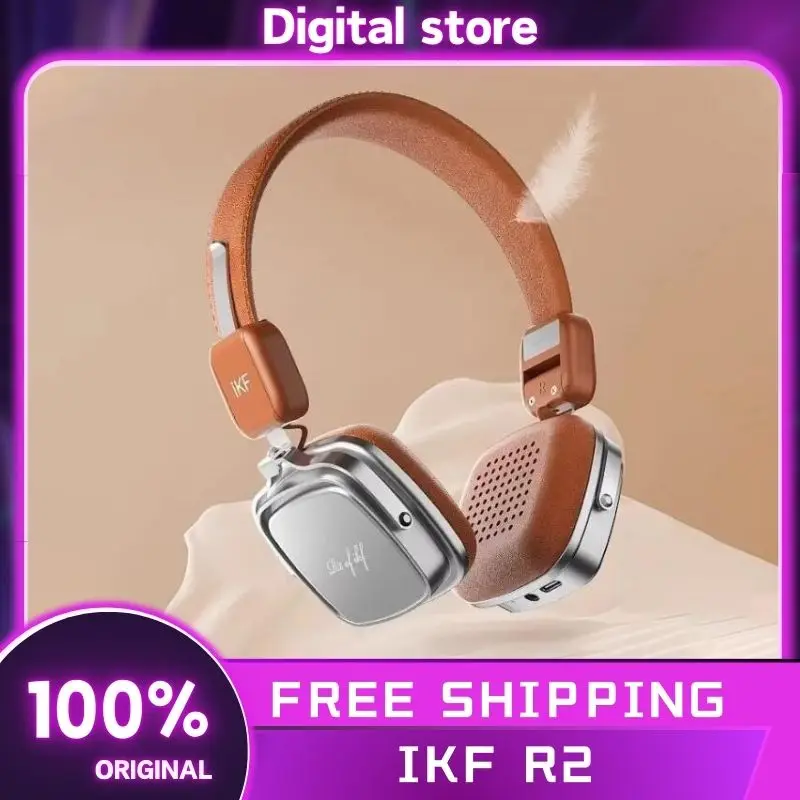 

IKF R2 Retro Wireless Headphones Portable Lightweight Headsets Stereo Bass Customization Headphones Sport Noise Reduction