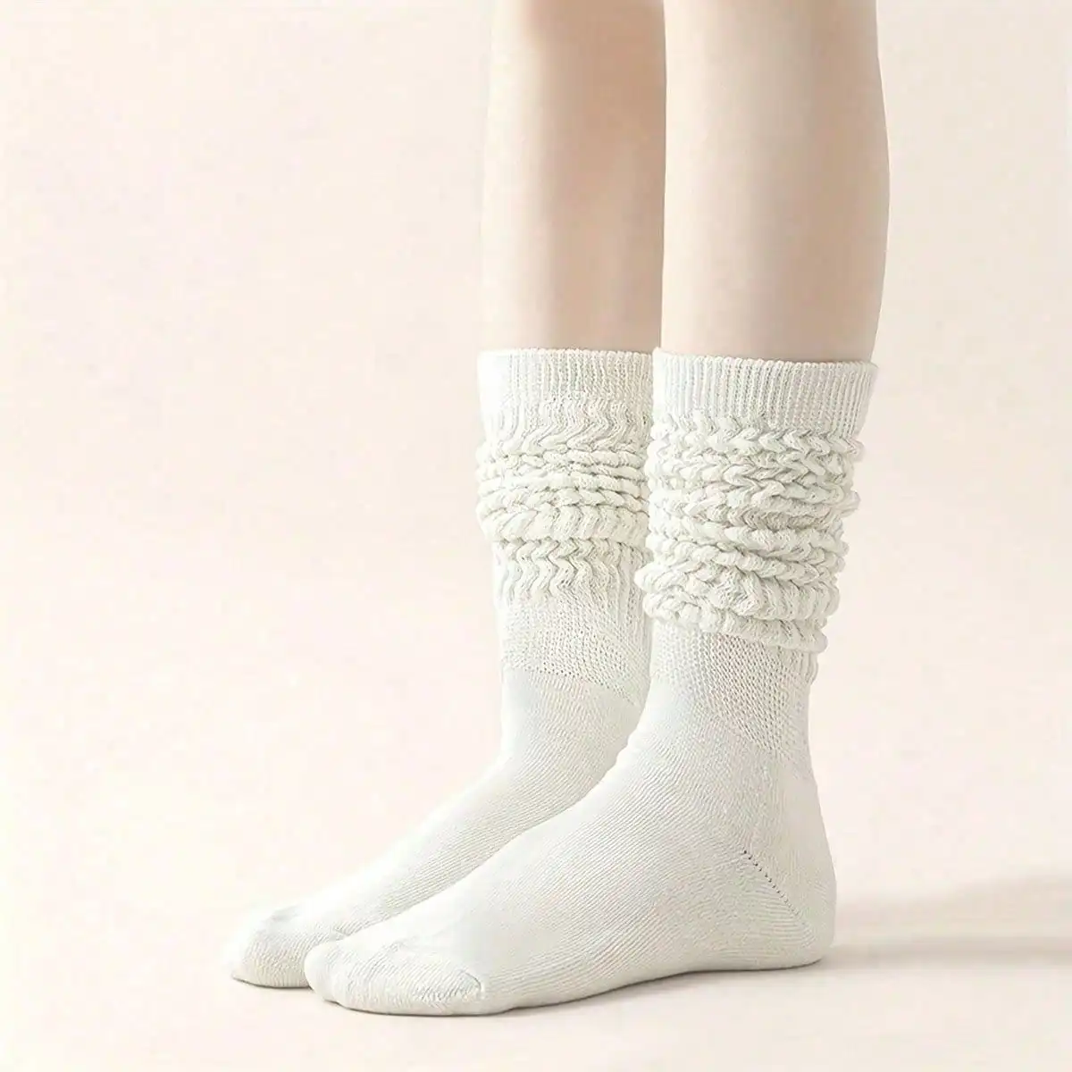 6 Pairs Women Bubble Socks Set, Loose Coffee Style Cute Fluffy Socks, Solid & Striped Multicolor Socks, Versatile Daily Wear