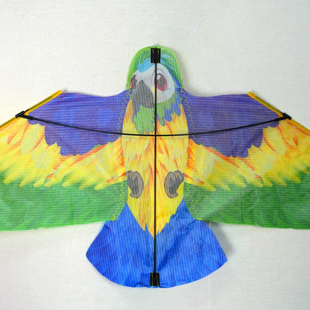 New Good Flying Bird Parrot Kite 50 Meter Kite Line Long Tail Children's Kite Colored Gift 1M Cartoon Kites Family Trips