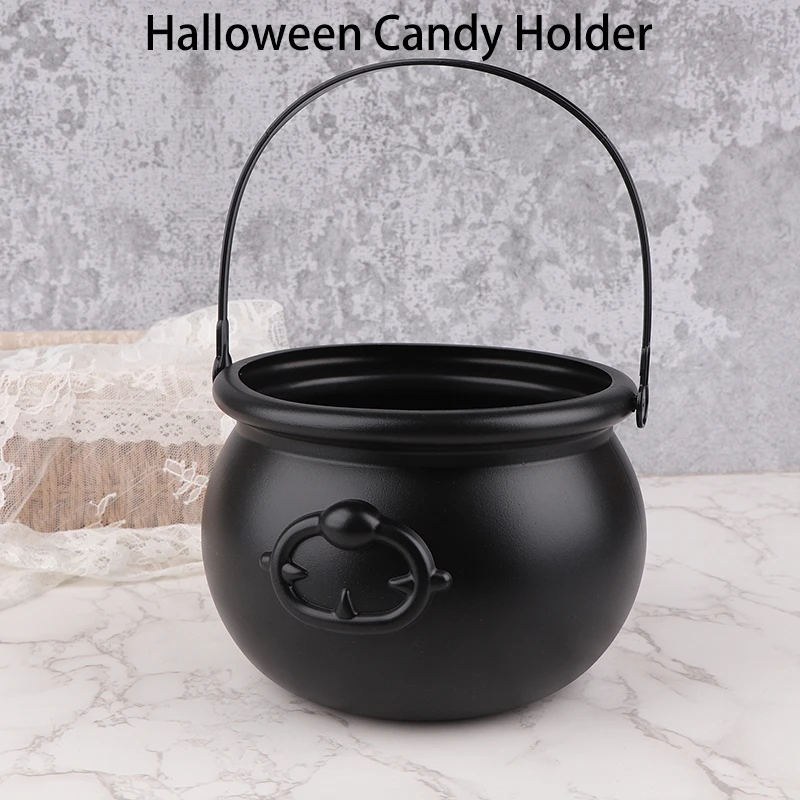 Large Wizard Witch Cauldron Decoration Prop Halloween Irish Parties Table Centerpieces Candy Holder Table Halloween Decorations