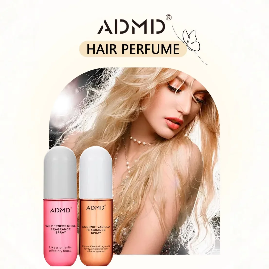 ADMD Rose Coconut Fragrance spray Long lasting Fragrance Portable Clothing perfume