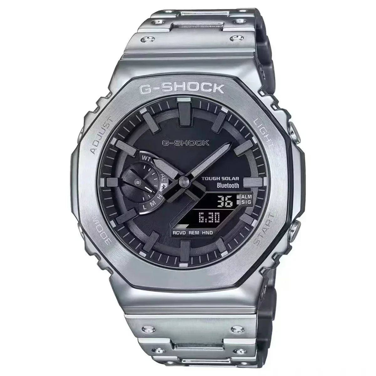 G-SHOCK Digital Sports Electronic Men's Watch Full Function World Time LED Auto Hand Lifting Light Oak 2100 Series