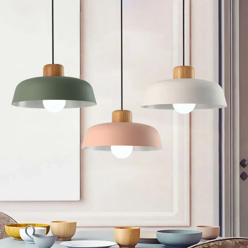 

Nordic Style Chandelier Modern Simple Indoor Living Room Lighting Creative Restaurant Lighting Personalized Macaron Lighting