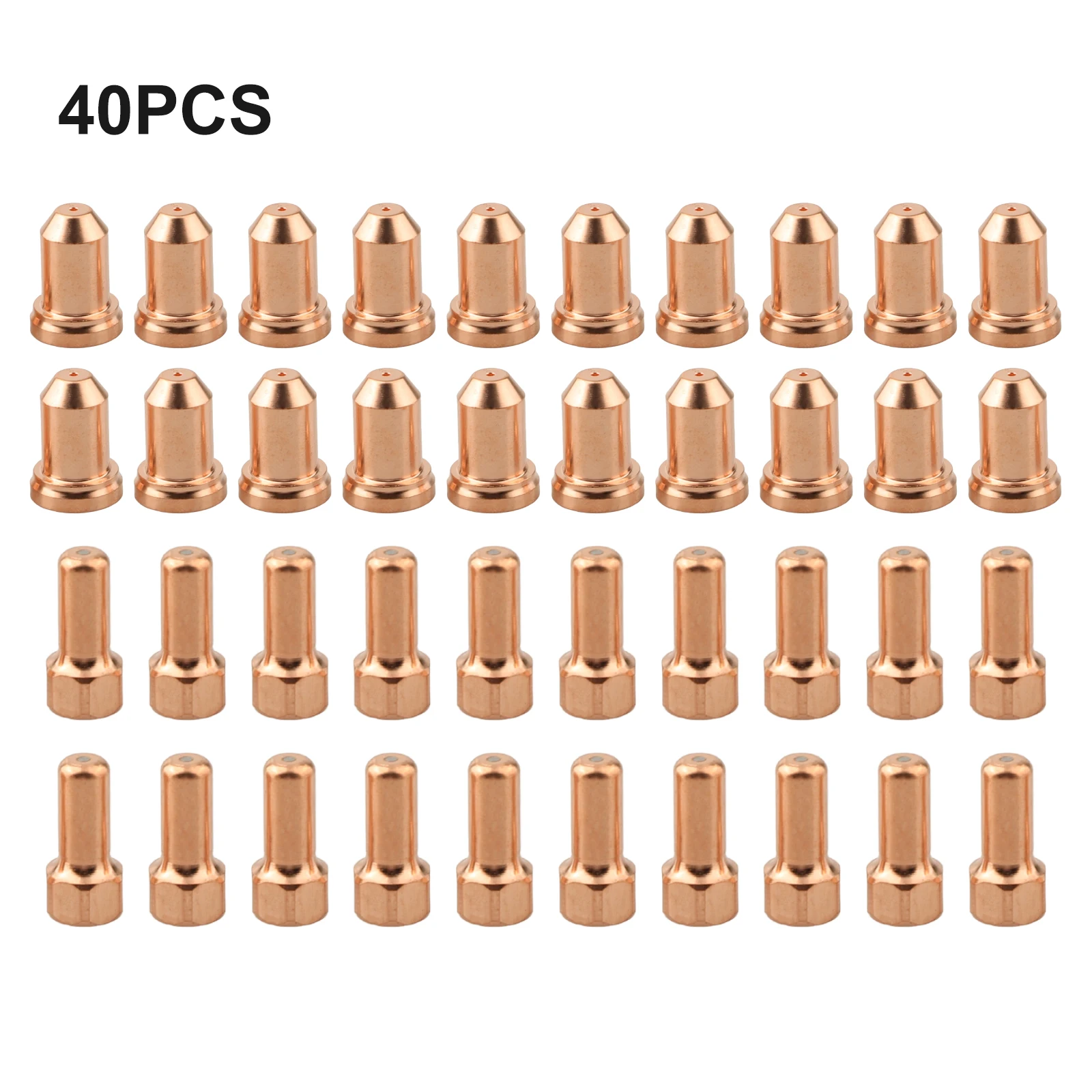 40PCS Plasma Electrode Tip Electrodes Nozzle Kit For Unimig SC80 Torch  Cut45 Cutter Welding Equipment Plasma Cutter Tip