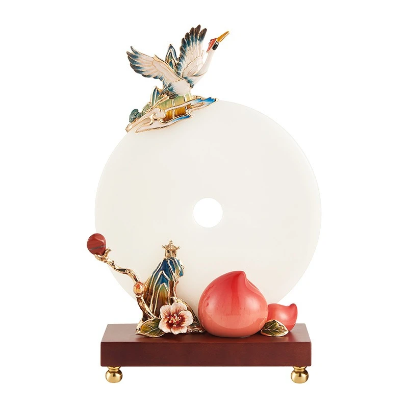 

Jade safety buckle ornament, high-end birthday gift, birthday gift.