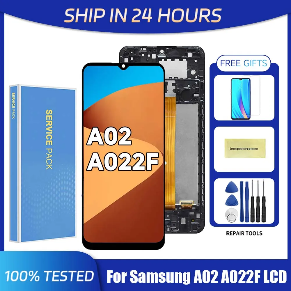 A02 For Samsung 6.5''ForA022F A022M A022G LCD Display Touch Screen Digitizer Assembly Replacement