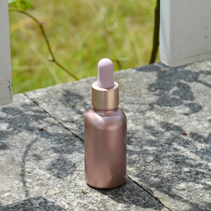 Hurtownia szklanych rurek z zakraplaczem Butelka z płynem do aromaterapii do olejków eterycznych Pipeta do masażu Różowe złoto 10-50ML Butelki wielokrotnego napełniania