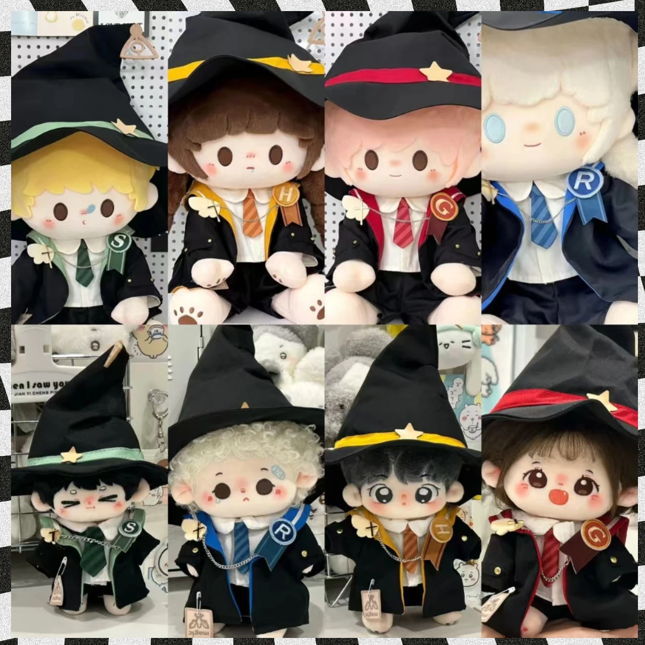 

20 см 40 см Кукольная одежда Платье Комплект Крутой волшебный комплект Хлопковая шляпа фокусника Одевание для фанатов Хлопковая кукла Детские куклы Подарки Игры