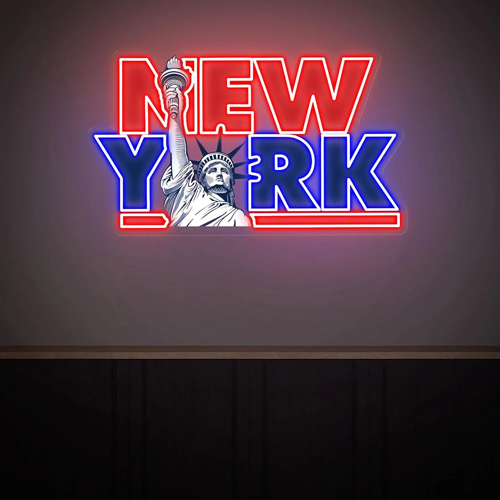 

New York City Neon Sign Custom Living Room Bedroom Wall Decoration Led Light Acrylic Sign Handmade Personalized Gifts Neon Art