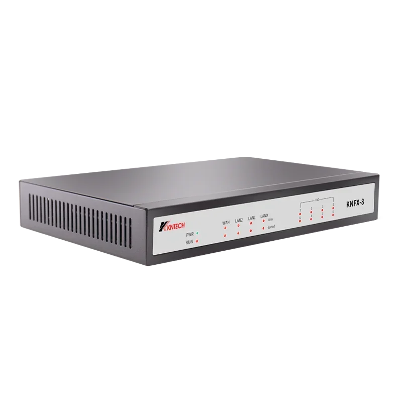 KNFX8 PBX FXS Voip Gateway for Call Center Solution 8 Ports Key Unit Rack Weight Origin Type GUA