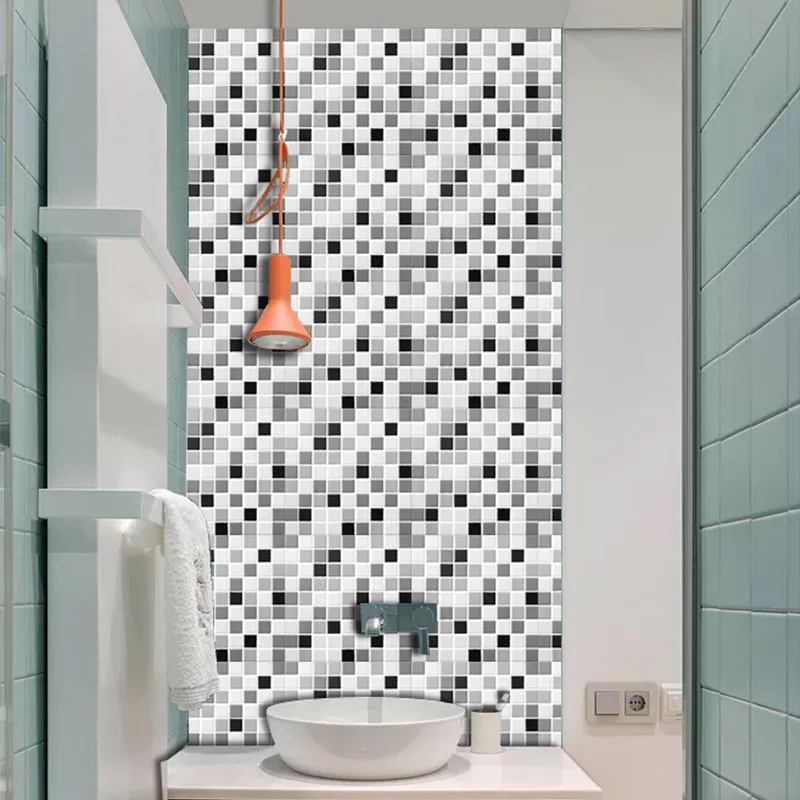 3D mosaic stickers self-adhesive wall stickers bathroom toilet kitchen shower room renovation decoration wallpaper