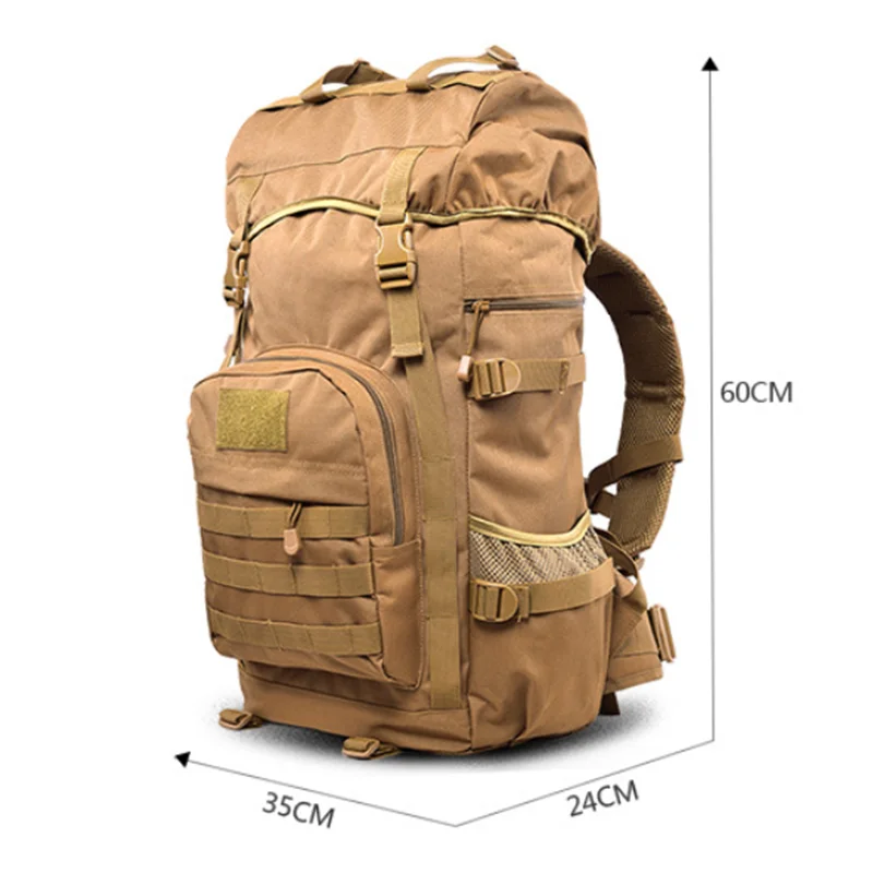 50L Military Tactics Backpack Large Capacity For Men Oxford Army Bag Climbing Hiking Travel Bag Mochila Camouflage Backpack