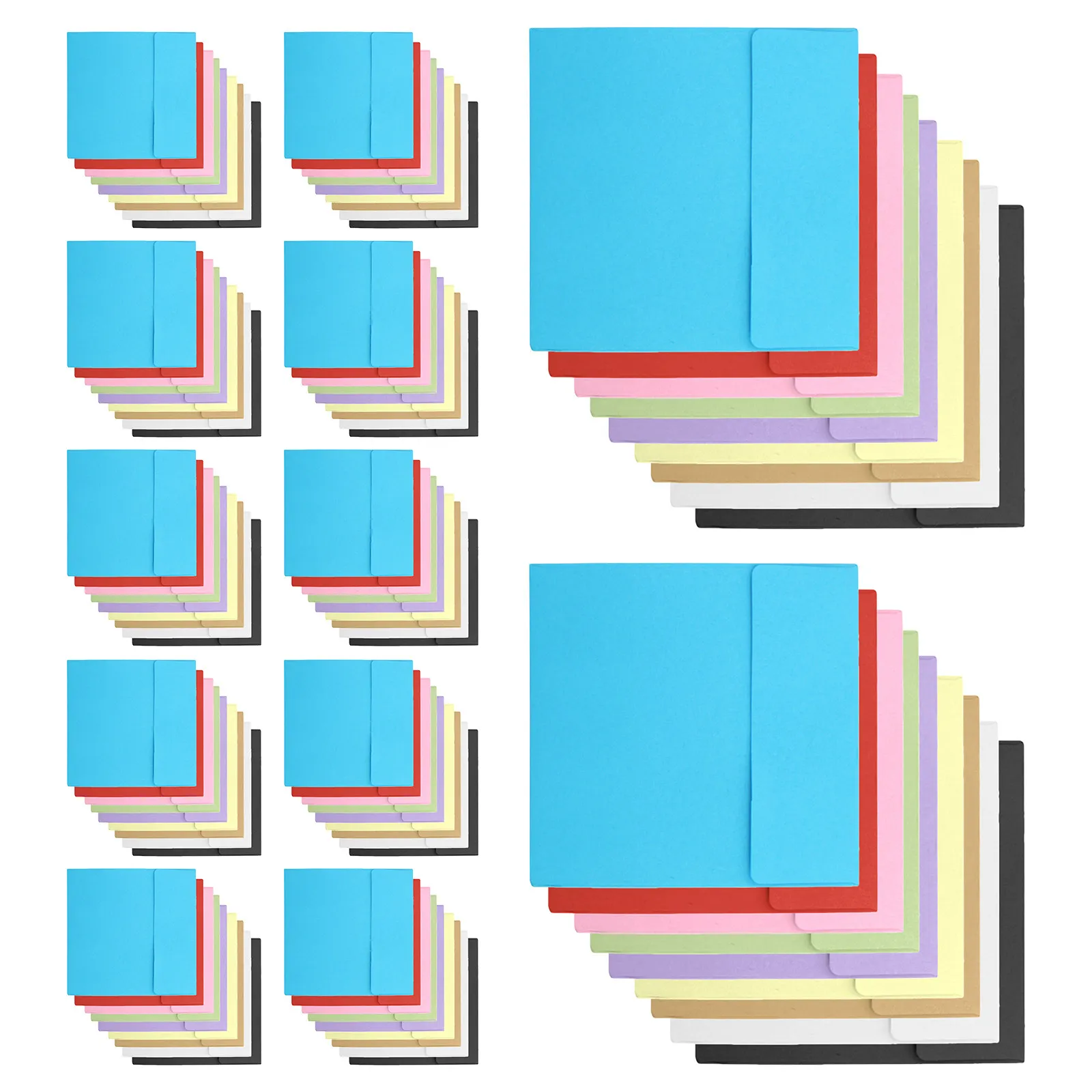 

100Pcs Kraft Blank Envelopes Small Paper Envelops Invitation Greeting Cards Cash Coin Money Pouch Paper Envelops