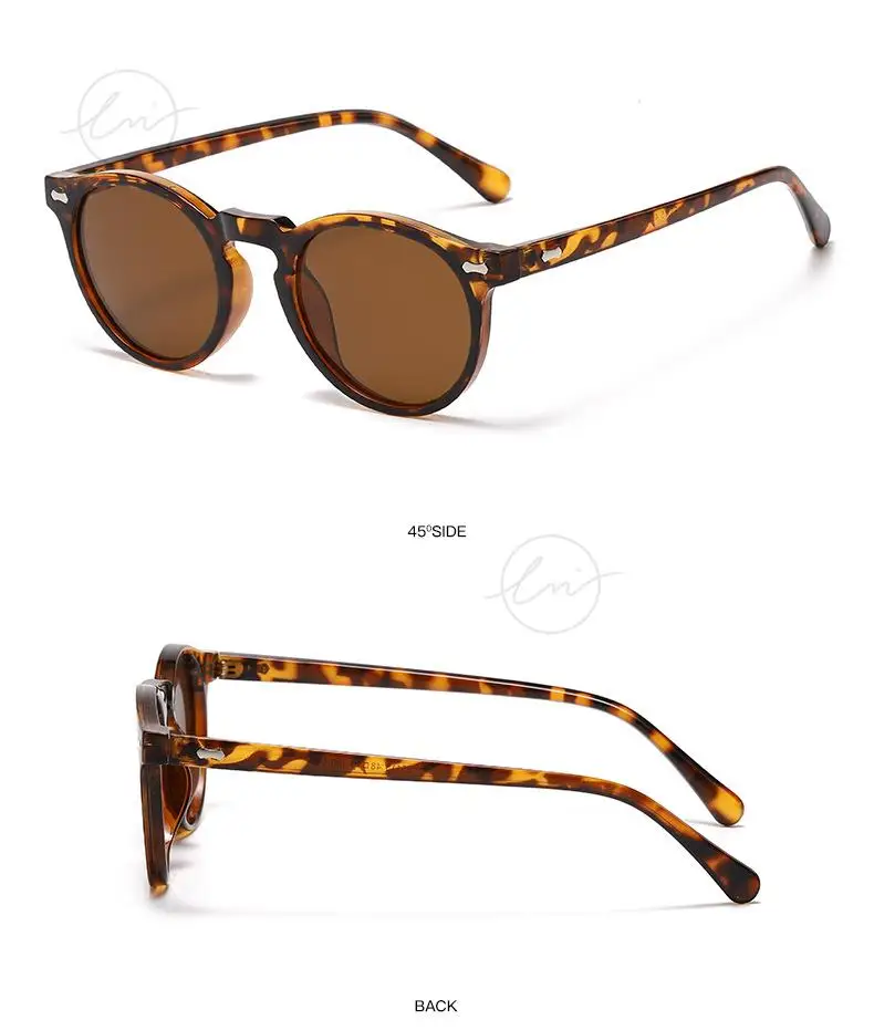 LM Klassische Runde Polarisierte Sonnenbrille Frauen Männer Tee Objektiv Outdoor Driving Shades Vintage Sonnenbrille Unisex UV400 Gafas De Sol – Detail 21