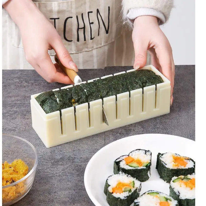 3PCS DIY Sushi Maker And Rice Heart Mold Japanse Cake Mold Multifunctionele Mould Sushi Making Tool Set