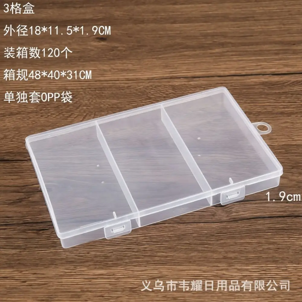 Stackable Storage Organizer Case Clear Pp Plastic Box With Dividers For Diy Craft Tools Sewing Notions Fishing Tackle