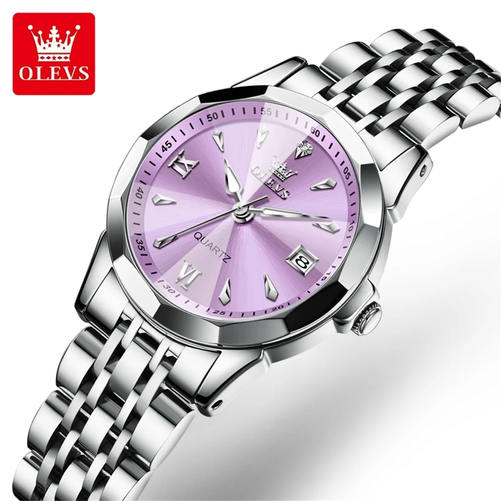 OLEVS 9998 Woman Watches  Original Elegant Quartz Wristwatch Waterproof Day-Date Watches For Woman Gifts Dress Reloj Mujer