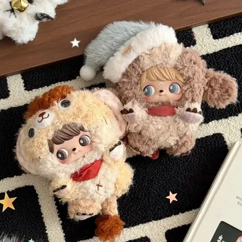 MANJOJO Echoes Of The Wild Series Blind Box Manjojo Vinyl Plush Keychain Blindbox Puppy Kitty Anime Figure Pendants Surprise Toy