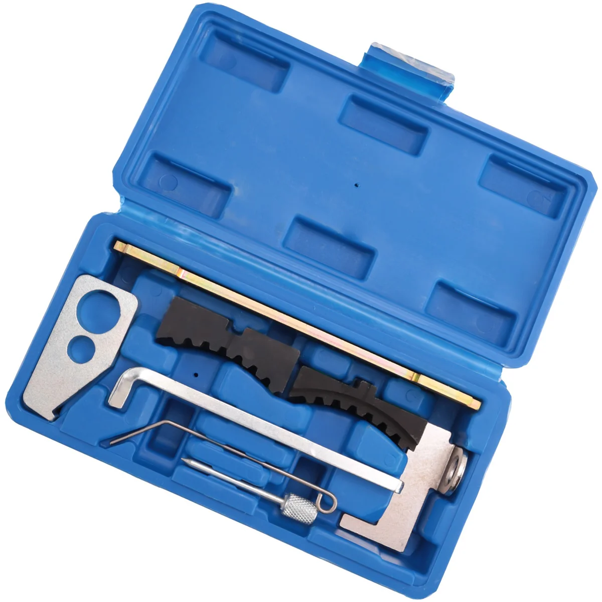 #48E DIY & Tools,Engine Camshaft Tensioning Locking Alignment Timing Tool Kit,Silver&Black