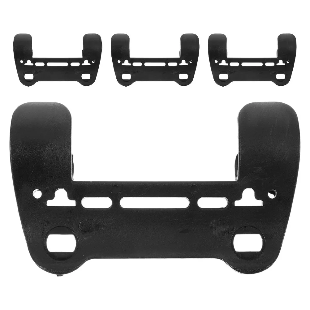 

4Pcs Black Plastic Bicycle Pump Holder Secure Adjustable Frame Mount for Road and Mountain Bikes Portable Cycling Maintenance